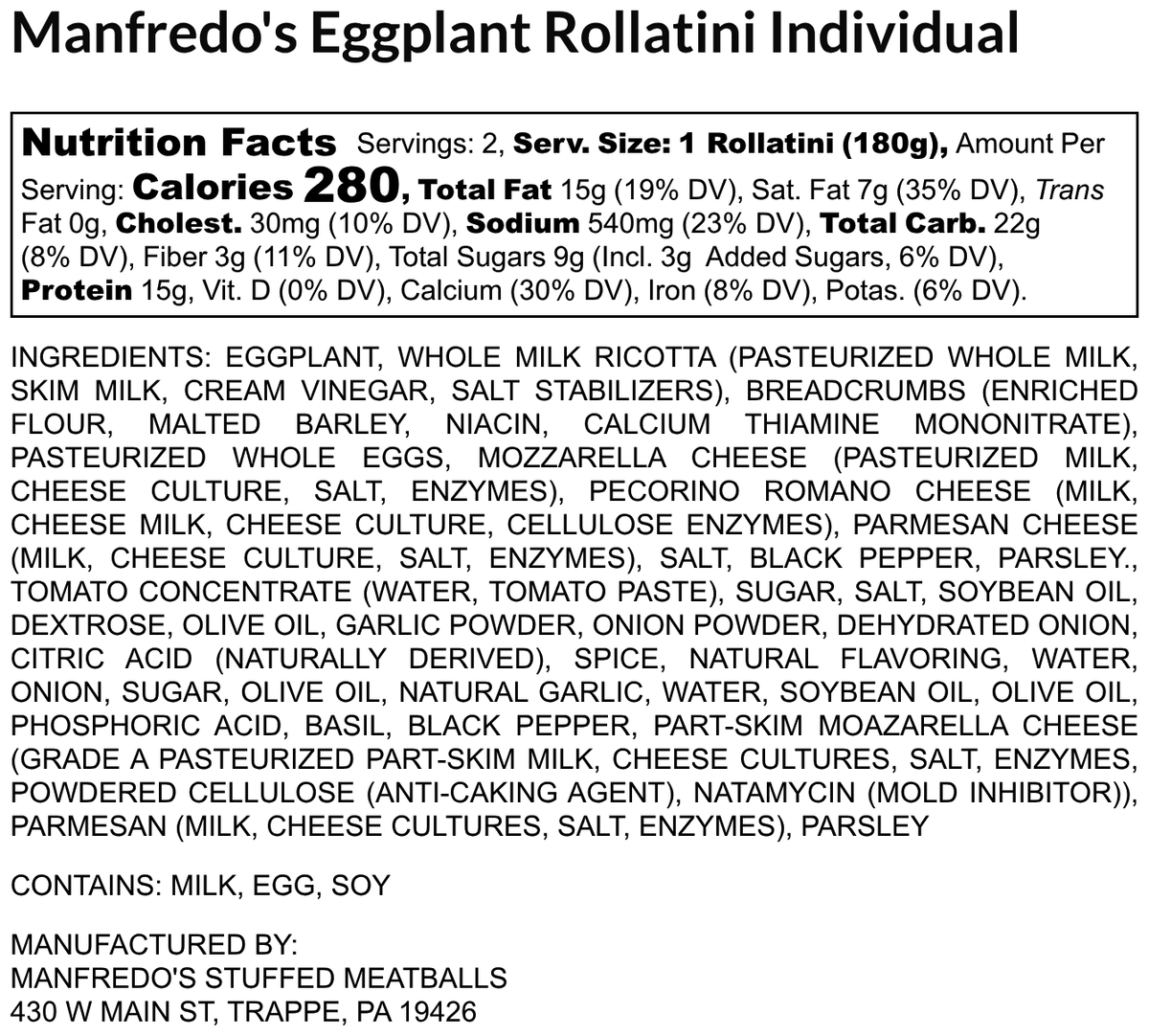 Eggplant Rollantini